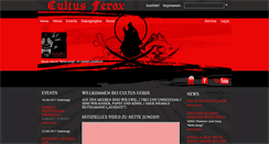 Desktop Screenshot of cultusferox.com